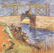Vincent Van Gogh The Langlois Bridge at Arles (nn04) USA oil painting reproduction